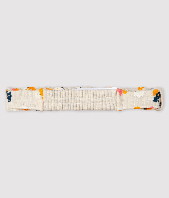 Fascia per capelli bebè femmina beige MONTELIMAR/bianco MULTICO