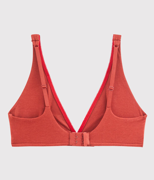 Reggiseno donna in jersey extrafine marrone