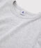 T-shirt girocollo iconica in cotone Donna grigio BELUGA CHINE