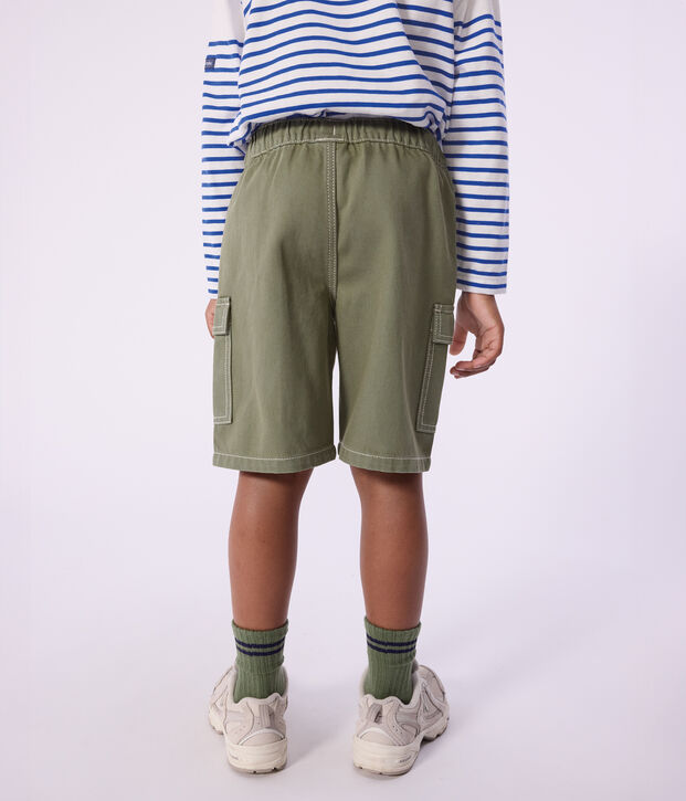 Bermuda cargo in cotone bambino OLIVINE