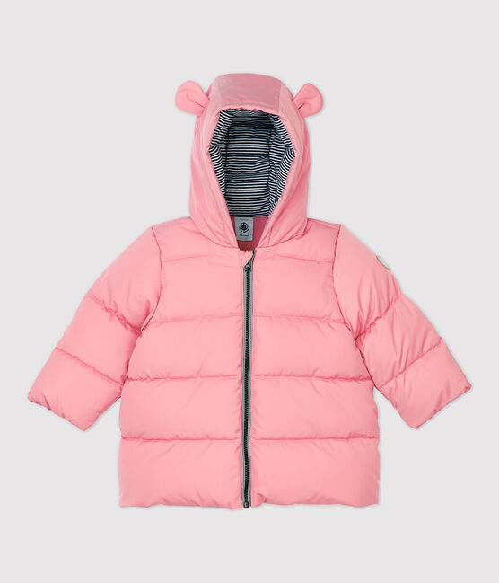 Piumino in poliestere bebè. rosa CHARME