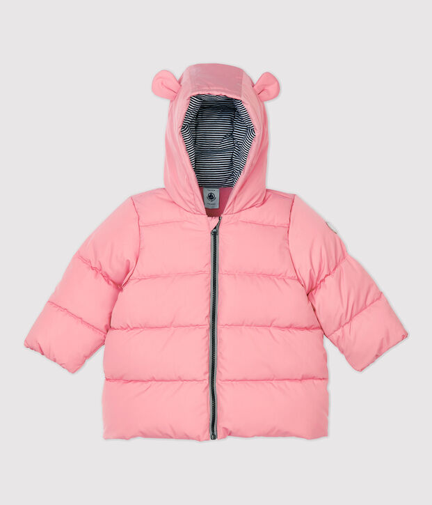 Piumino in poliestere beb&egrave;. rosa