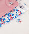Set da 3 body a maniche corte in cotone a fiori neonato variante 1