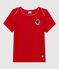 T-shirt a maniche corte in cotone bambina rosso TERKUIT