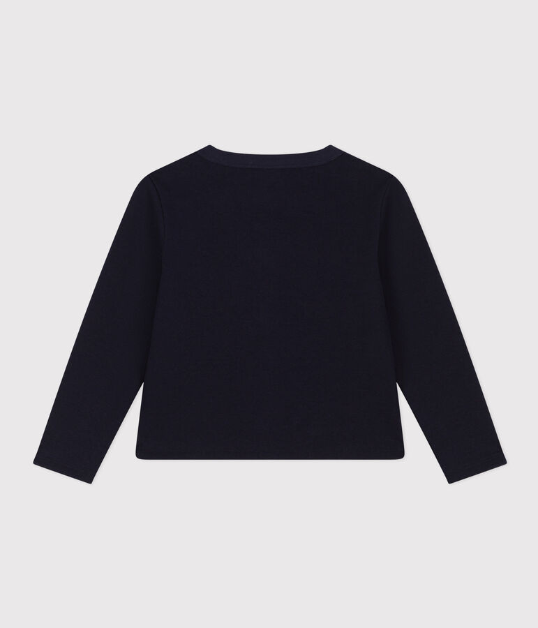 Cardigan in cotone bambino unisex blu