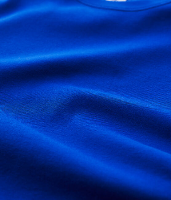 T-shirt girocollo iconica in cotone Donna blu SURF
