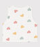 Gilet senza maniche bebè double face in cotone a cuori bianco MARSHMALLOW/bianco MULTICO