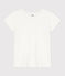 T-shirt "L'IDEAL" in cotone/lino Donna bianco ECUME