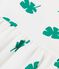 Abito bambina a maniche corte in felpa bianco MARSHMALLOW/verde GAZON