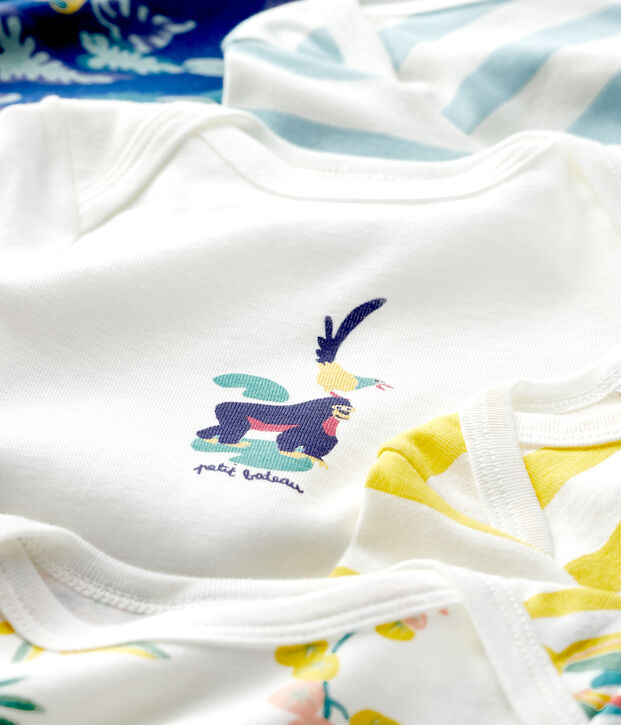 Confezione da 5 body a manica lunga beb&egrave; maschio multicolore