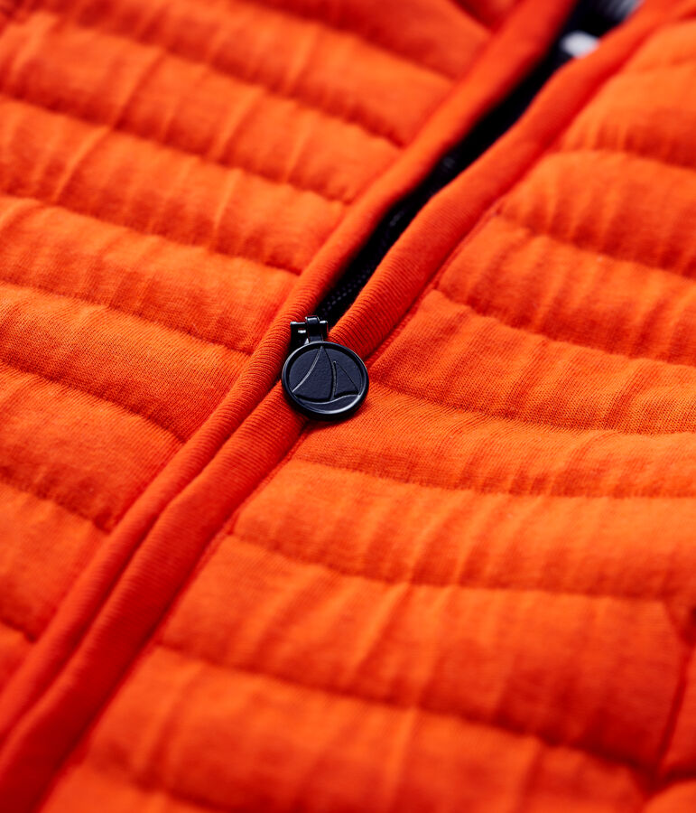 Giubbotto bambina/bambino in tubique trapuntato arancione CAROTTE