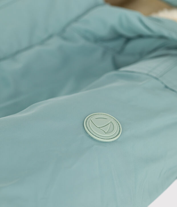 Parka in poliestere neonato verde