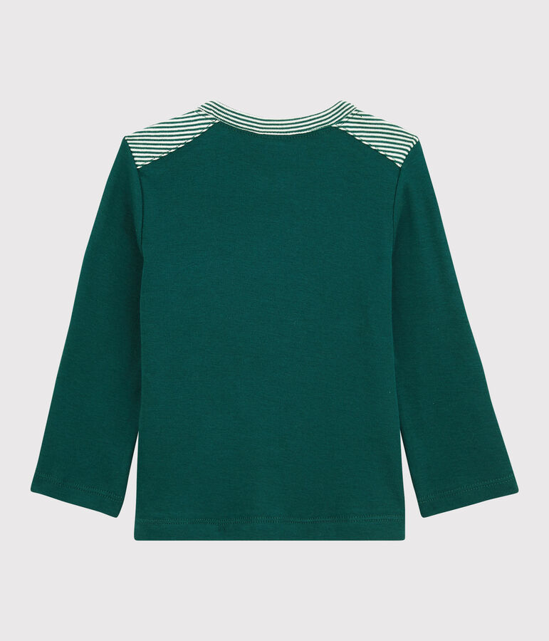 T-shirt in cotone beb&egrave;. verde PINEDE