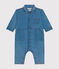 Tutina lunga bebè in denim blu DENIM CLAIR