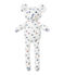 Doudou orsetto per bebè maschio stampato bianco LAIT/bianco MULTICO