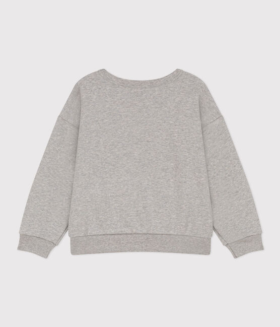 Felpa in molleton bambino grigio CHATON CHINE