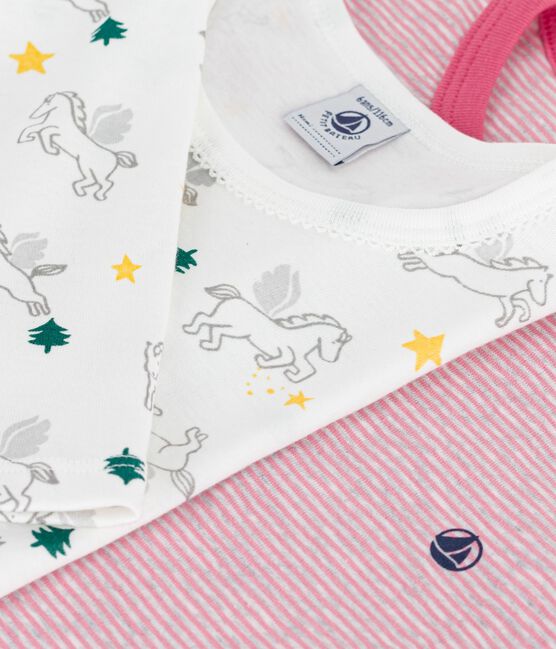 Set di pigiami in cotone fantasia bambina variante 1