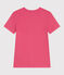 T-shirt L'Iconique in cotone tinta unita donna rosa PEONIA