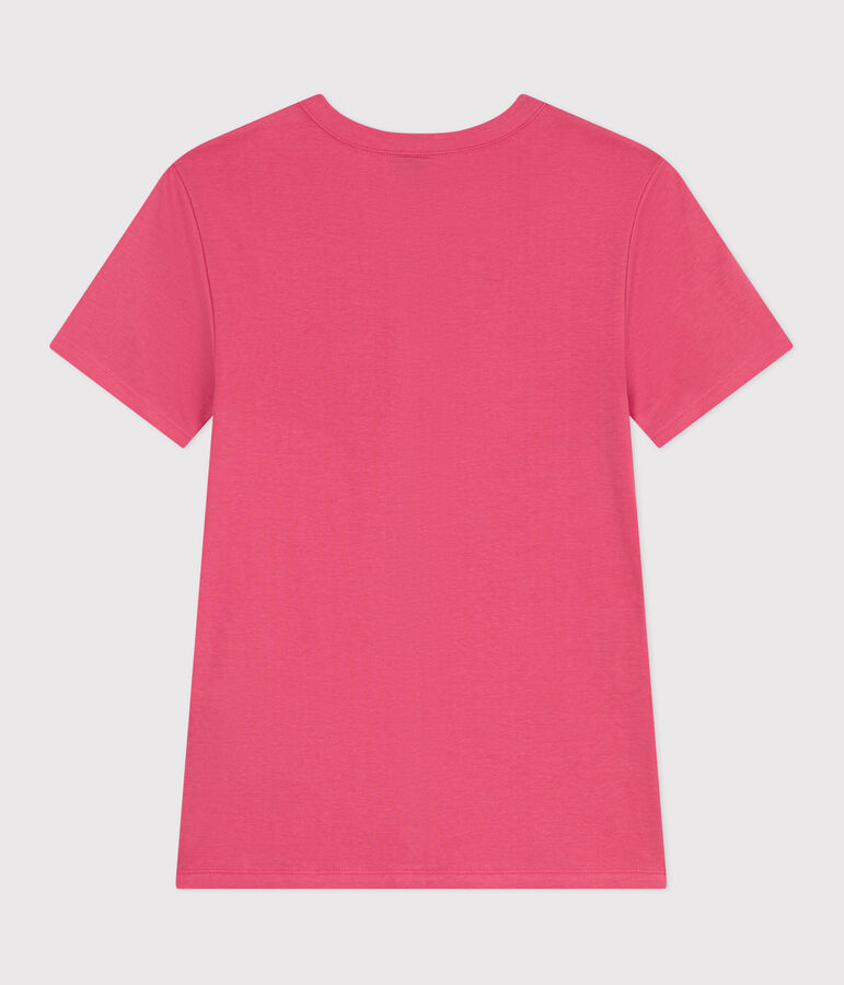 T-shirt L'Iconique in cotone tinta unita donna rosa