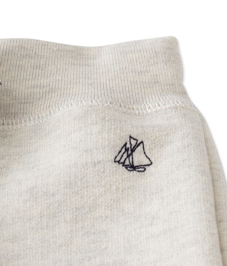 Pantaloni da jogging per beb&eacute; maschio in molleton beige