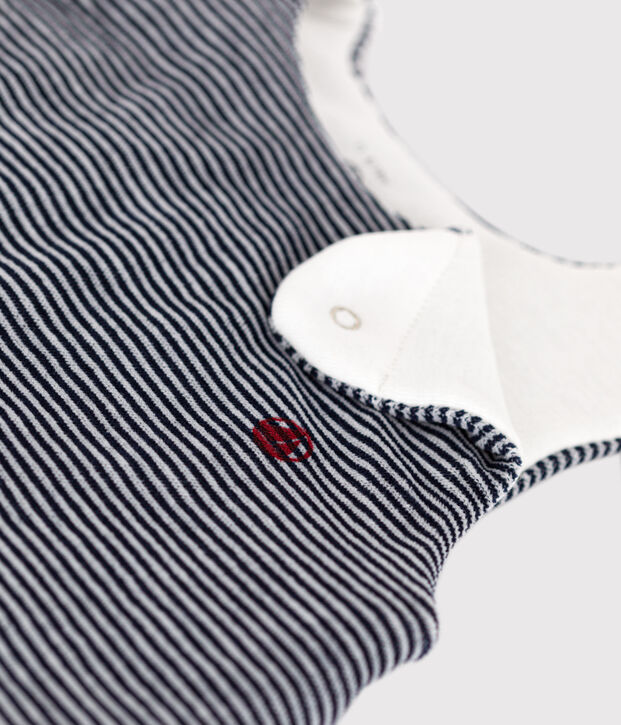 Sacco nanna beb&eacute; millerighe in ciniglia TOG 2,5 blu/bianco