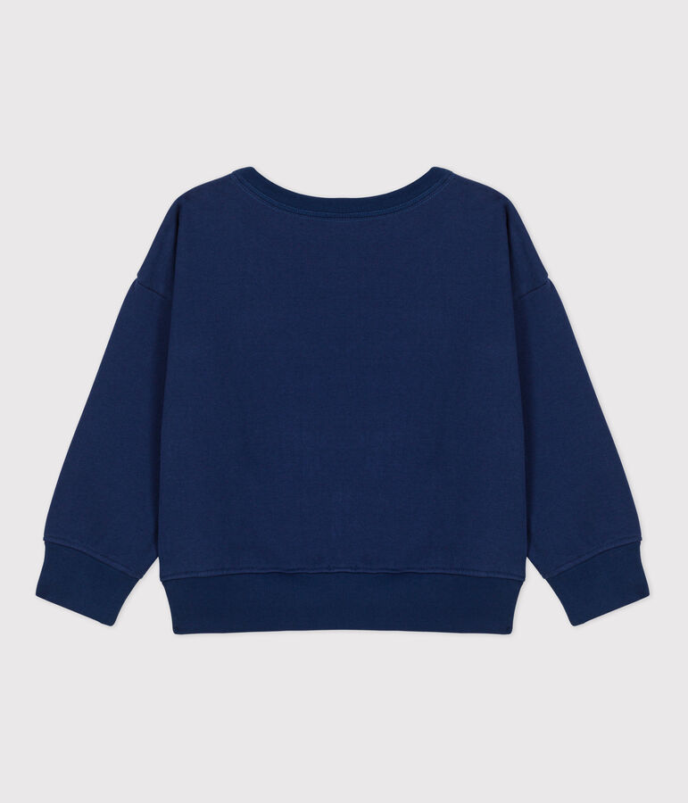 Felpa in molleton bambino unisex blu