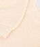 Maglione a costa inglese in cotone donna ecru AVALANCHE