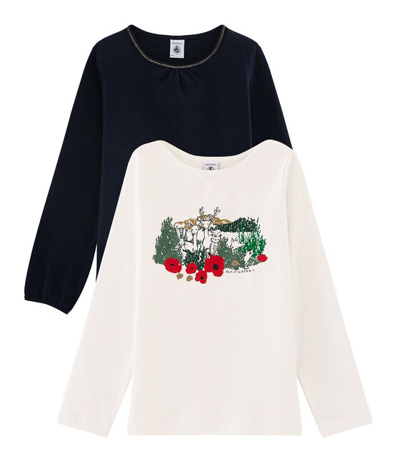 Confezione da due t-shirt bambina variante 2