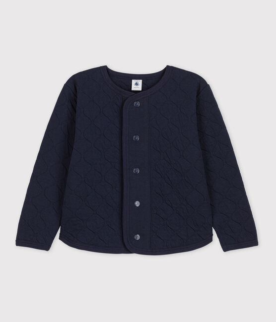 Cardigan bambina in tubique blu SMOKING