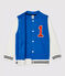 Teddy in molleton bambina/bambino blu RUISSEAU/bianco MARSHMALLOW