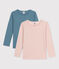 T-shirt a maniche lunghe bambina cotone traforato variante 1