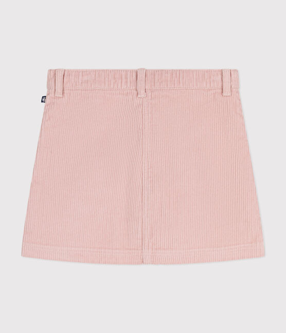 Gonna bambina in velluto rosa SALINE