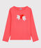 T-shirt bambina a maniche lunghe in cotone arancione PEACHY