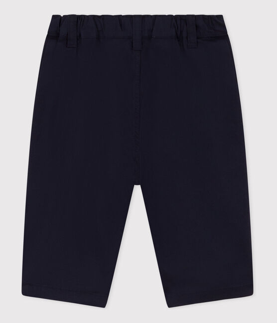 Pantaloni bebè in adorabile tessuto serge  blu SMOKING