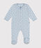 Pigiama in cotone con stampa neonato blu GOMME/ BEACH