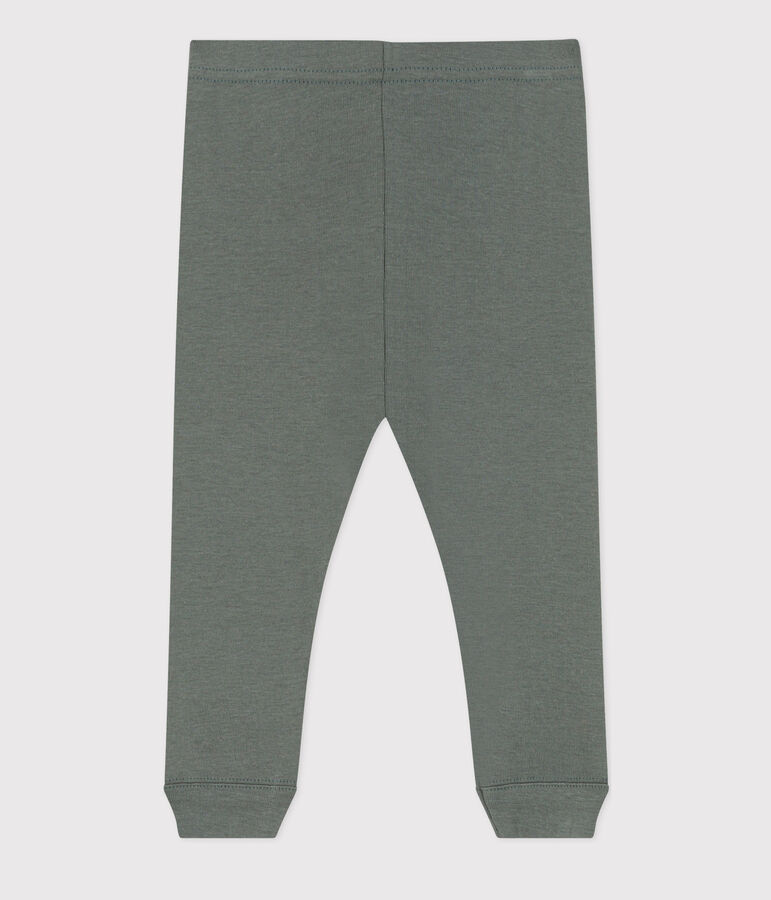 Leggings in cotone per beb&egrave; verde