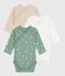 Set di body incrociati a maniche lunghe in cotone fantasia neonato variante 1