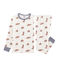 Pigiama bambino a costine bianco MARSHMALLOW/bianco MULTICO
