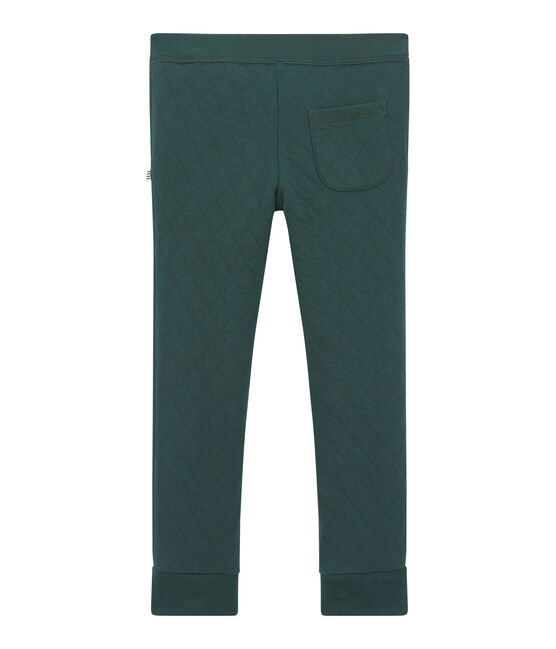 Pantalone in tubique matelassé per bambino verde SHERWOOD