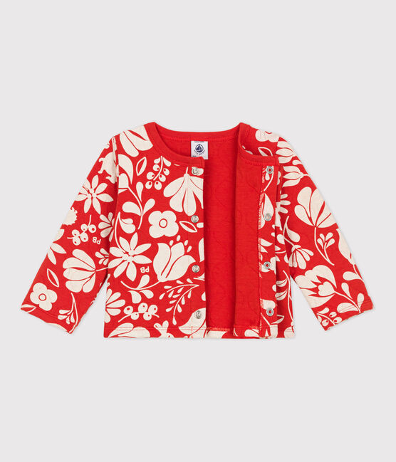 Cardigan bebè con stampa in tubique trapuntato CASIMIR/ AVALANCHE