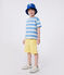 T-shirt a maniche corte in cotone a righe bambino blu ALASKA/ AVALANCHE