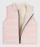 Piumino senza maniche double face neonato rosa JOLI/ MILK