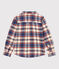 Camicia bambino in flanella a quadri bianco AVALANCHE/ MULTICO