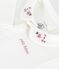 Body con colletto ricamato e scritta sul petto neonato bianco MARSHMALLOW/rosa CHARME