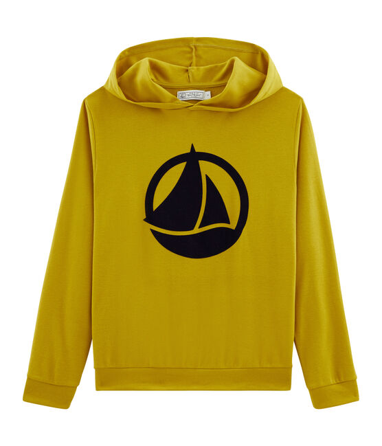 Felpa con cappuccio donna verde BAMBOO