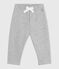Pantaloni in cotone tinta unita neonato grigio FUMEE CHINE