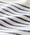 Tutina corta  in cotone/lino a righe bebè maschio bianco MARSHMALLOW/blu MEDIEVAL