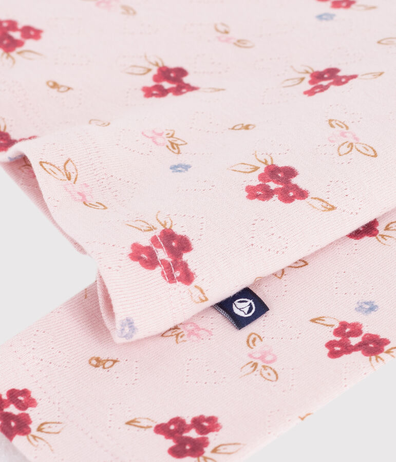 Dolcevita in cotone con stampa bambina rosa/multicolore