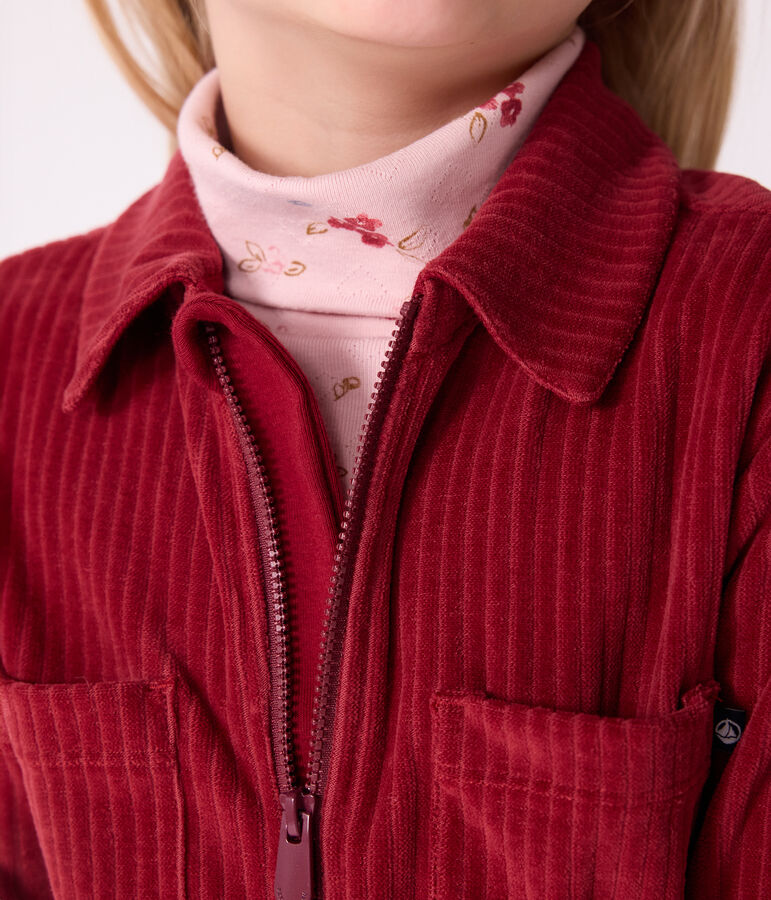 Dolcevita in cotone con stampa bambina rosa/multicolore