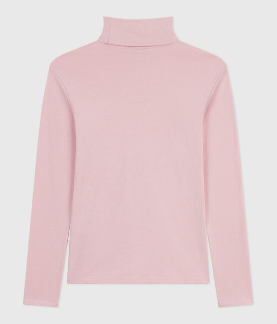 Dolcevita iconico in cotone donna rosa JOLI